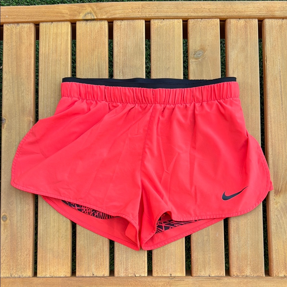 Nike Women's Bright Red Athletic Shorts WITH POCKETS